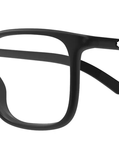 Montblanc Square-frame Glasses In Black