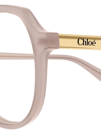 Chloé Pilot-frame Glasses In Neutral