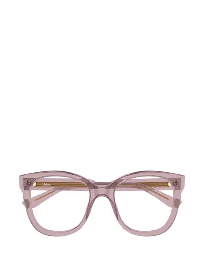 Chloé Eyewear Cat-eye Glasses In Purple