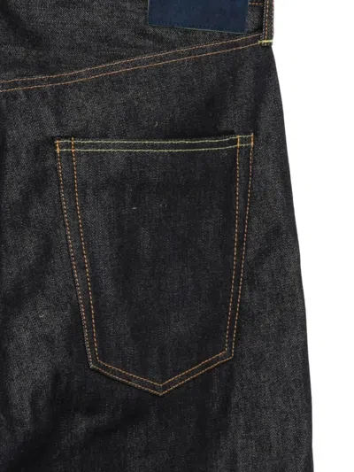 Visvim Wide Unwashed Trousers In Black