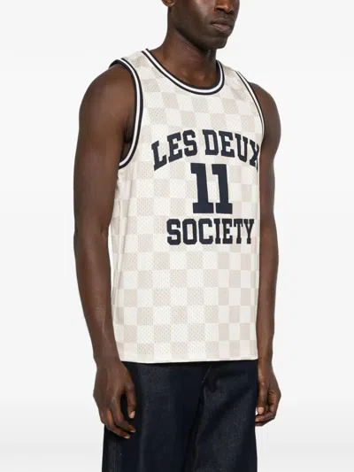 Les Deux Silas Mesh Tank Top In Multi