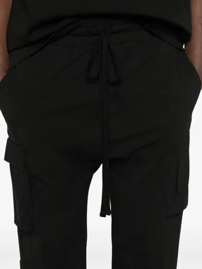 Thom Krom Cargo Drawstring Trousers In Black