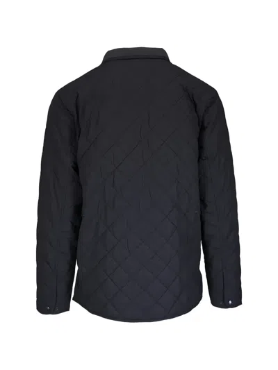 Peter Millar Quilted Button Jacket In Black