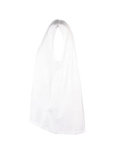 Dondup Open-back Crew-neck T-shirt In White