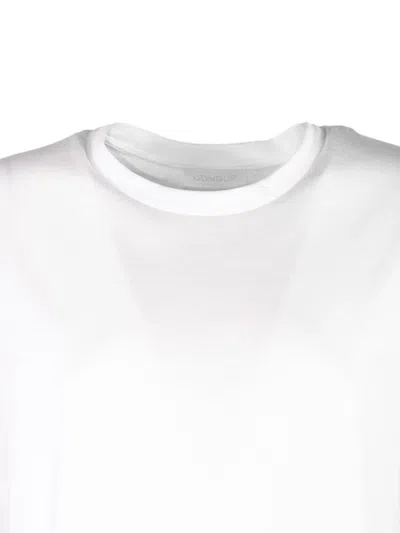 Dondup Open-back Crew-neck T-shirt In White