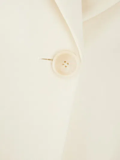 Stella Mccartney Pocket Blazer Jacket In Neutral
