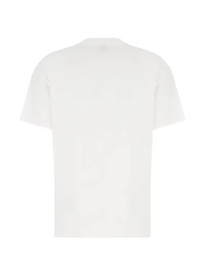 Off-white Relaxed Fit Cotton Tee With Oversized Logo In Neutral