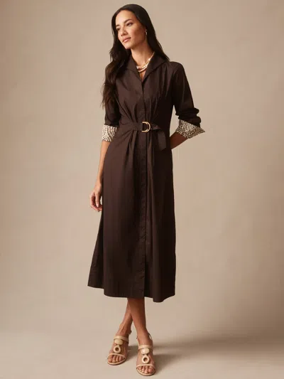 J.mclaughlin Women's Alina Dress Chocolate In Brown