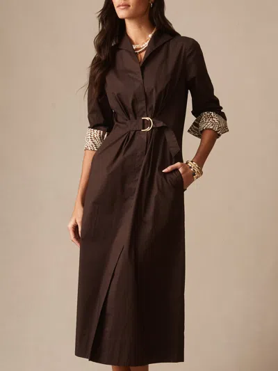 J.mclaughlin Women's Alina Dress Chocolate In Brown