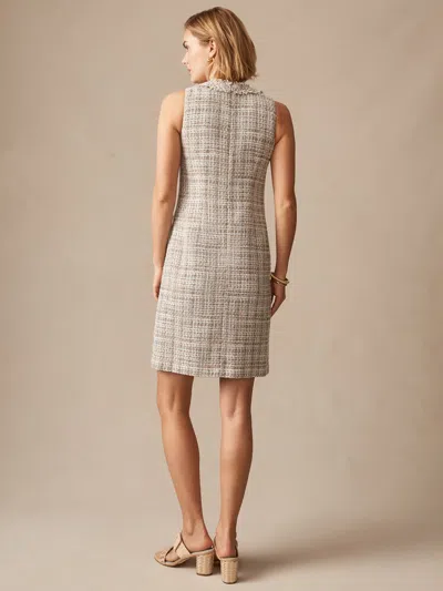J.mclaughlin Women's Regina Tweed Dress Taupe/off White In Neutral