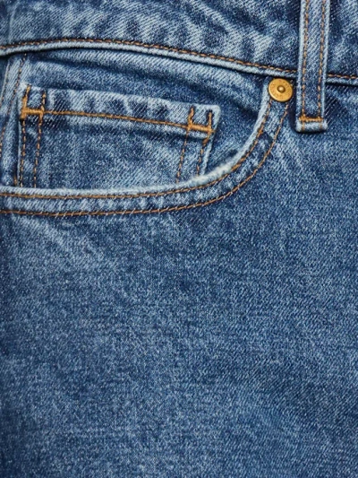 Khaite Abigail High Rise Straight Jeans In Blue