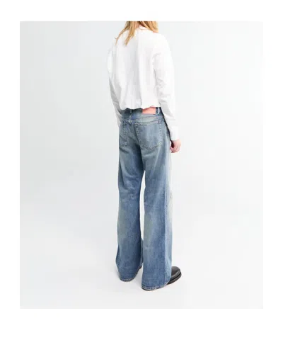 Acne Studios Belt Loop Jeans In Blue