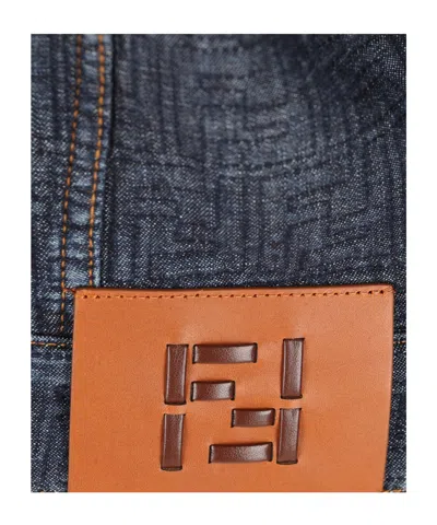 Fendi Brunello Cucinelli Striped Cotton T-shirt In Blue