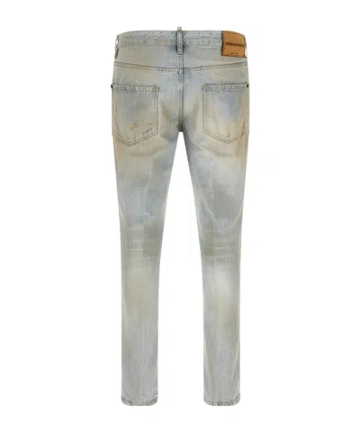 Dsquared2 Light Blue Denim Jeans In Multi
