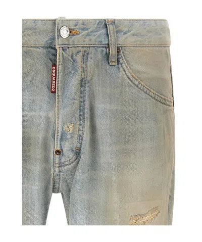 Dsquared2 Light Blue Denim Jeans In Multi