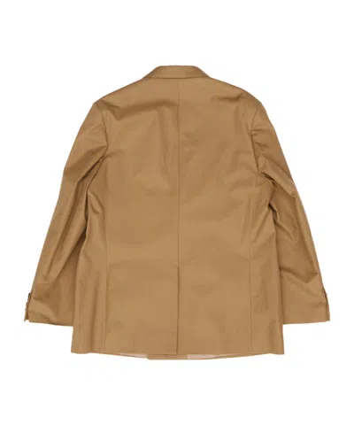Dries Van Noten Oversized Double Breasted Blazer In Brown