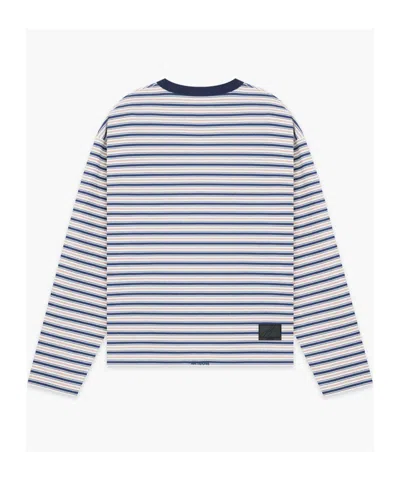 We11 Done Striped Long-sleeved T-shirt In Multi