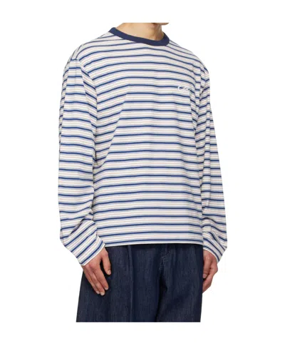 We11 Done Striped Long-sleeved T-shirt In Multi
