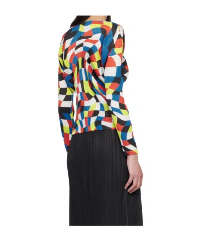 Issey Miyake Multicolor Dancing Square Top In Multi