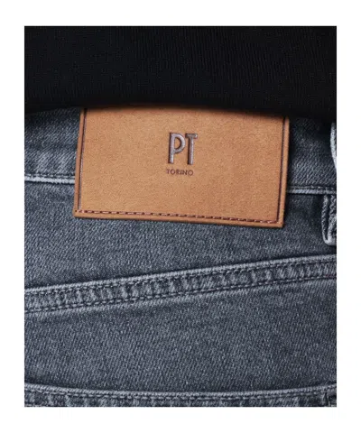 Pt Torino Belt Loop Jeans In Gray