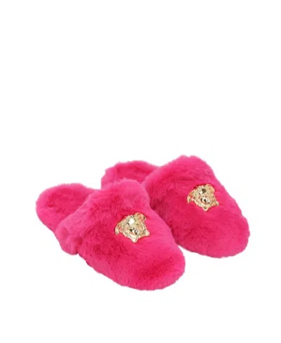 Versace Flat Slippers In Multi