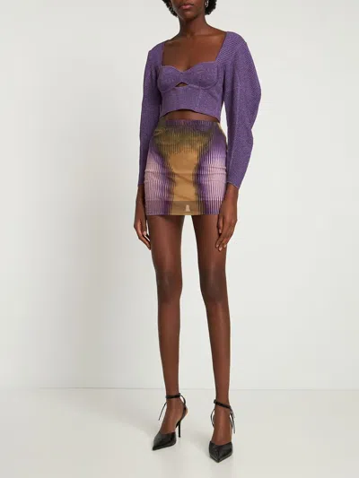 Y/project Printed Mini Skirt In Multi