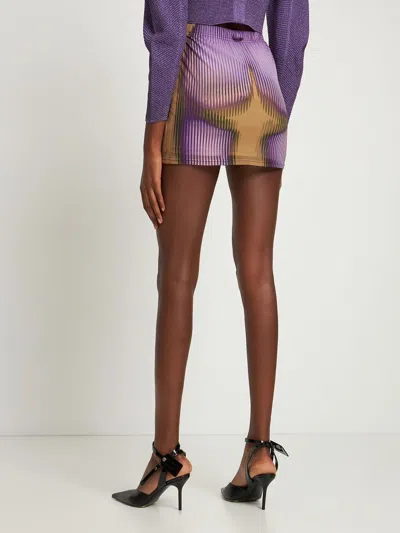 Y/project Printed Mini Skirt In Multi
