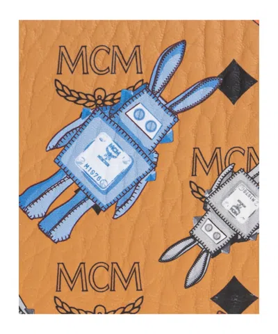 Mcm Logo Wallet In Brown