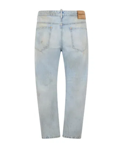 Dsquared2 L.a. Distressed Effect Trousers In Blue