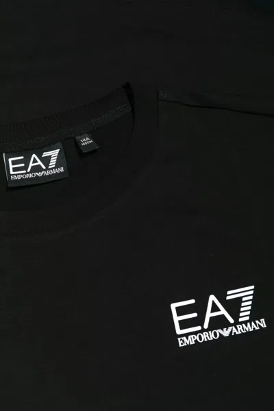 Ea7 Long-sleeved T-shirt In Black