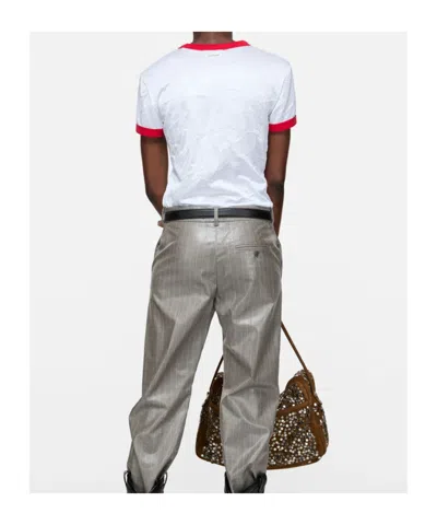 Acne Studios T-shirt Long Ajusté In White