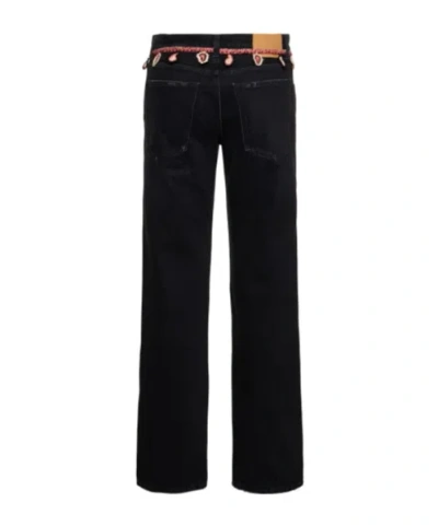 Alanui Belt-loop Jeans In Black
