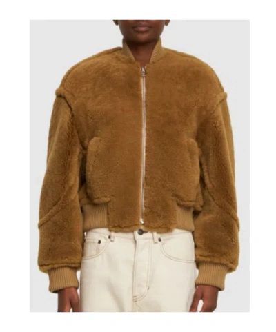 Jacquemus Zippered Leather Jacket In Multi
