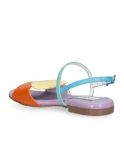 Stella Mccartney Shell Pattern Flat Sandals In Multi