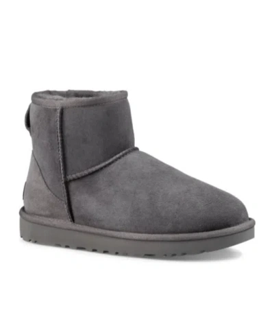 Ugg Rear Pull-ring Snow Boots In Gray