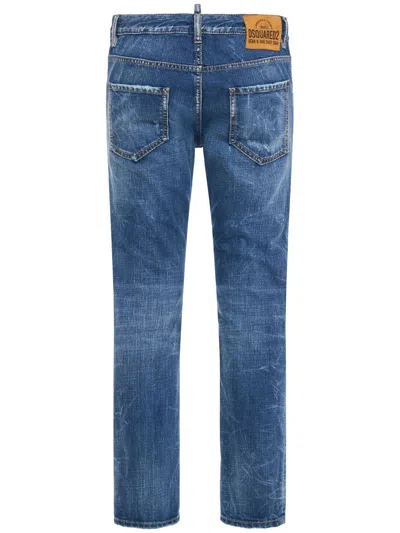Dsquared2 Belt-loop Jeans In Blue