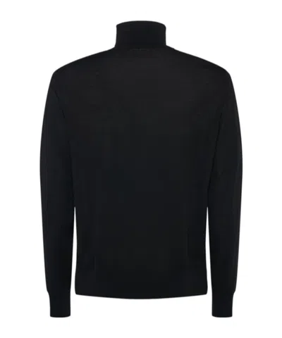 Dsquared2 Knit Wool Turtleneck In Black