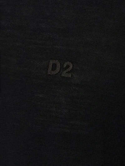 Dsquared2 Knit Wool Turtleneck In Black