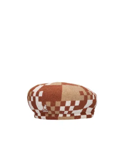 Kangol Logo Beret In Multi