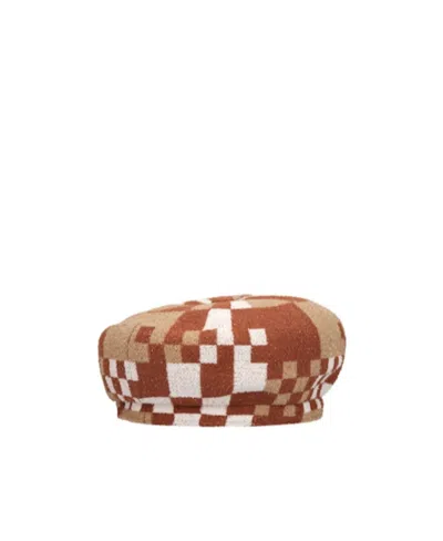 Kangol Logo Beret In Multi