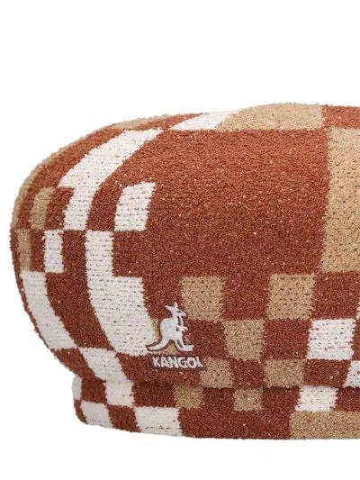 Kangol Logo Beret In Multi