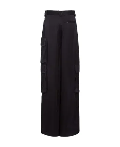 Versace Work Casual Pants In Black