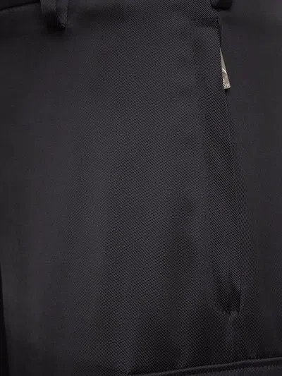 Versace Work Casual Pants In Black