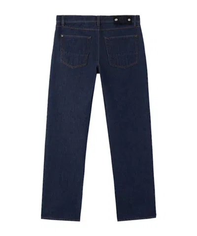 Stone Island Regular-straight-fit Five-pocket Jeans With Rinsed Finish In Blue