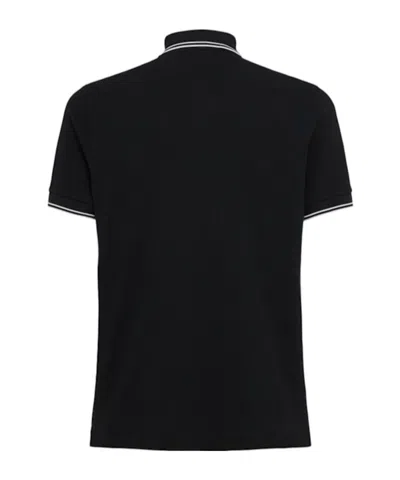Stone Island Mens Black Brand-patch Regular-fit Stretch-cotton Polo Shirt Xl In Multi