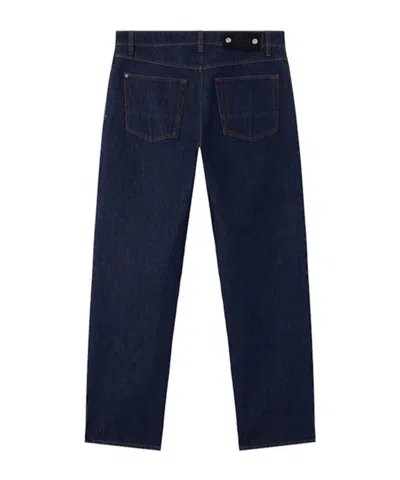 Stone Island Regular-straight-fit Five-pocket Jeans With Rinsed Finish In Blue