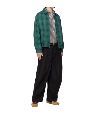 Needles Sport Wool Blend Collared Casual Jacket In Multi
