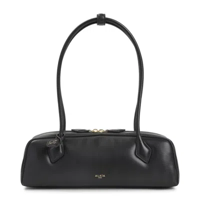 Alaïa Medium Rectangular Shoulder Bag Double Handles In Black