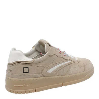 Date Beige Torneo Pure Suede Sneakers In Neutral