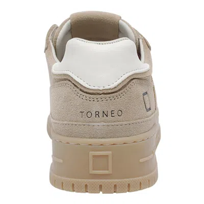 Date Beige Torneo Pure Suede Sneakers In Neutral